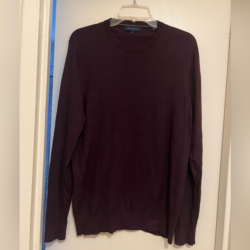 Patrick Assaraf sweater- burgundy